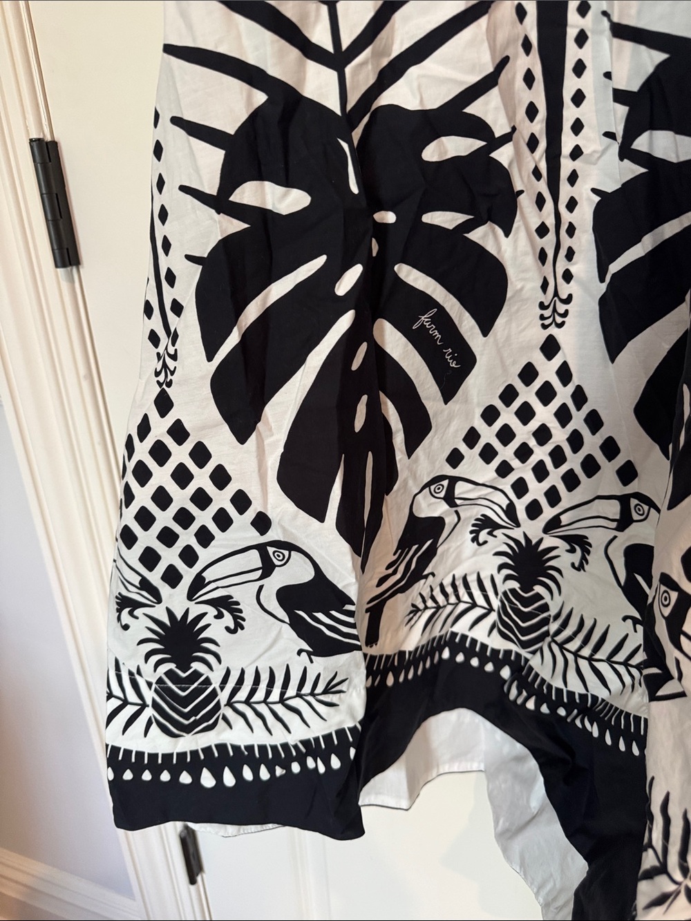 FARM Rio Black and White Tropical Maxi Dress - Picture 2 of 10
